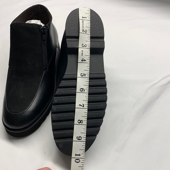 LL Bean Ankle Leather Boots with Zipper Black Size 6.5 - Picture 10 of 15